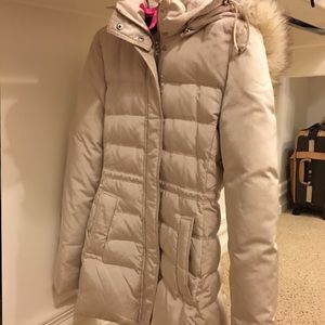 Zara Down Jacket Winter Warm Cream Color